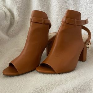 Open Toe Sling-Back Booties